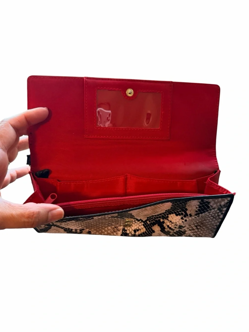 Style & Co. Snake Print Clutch/Wristlet Wallet